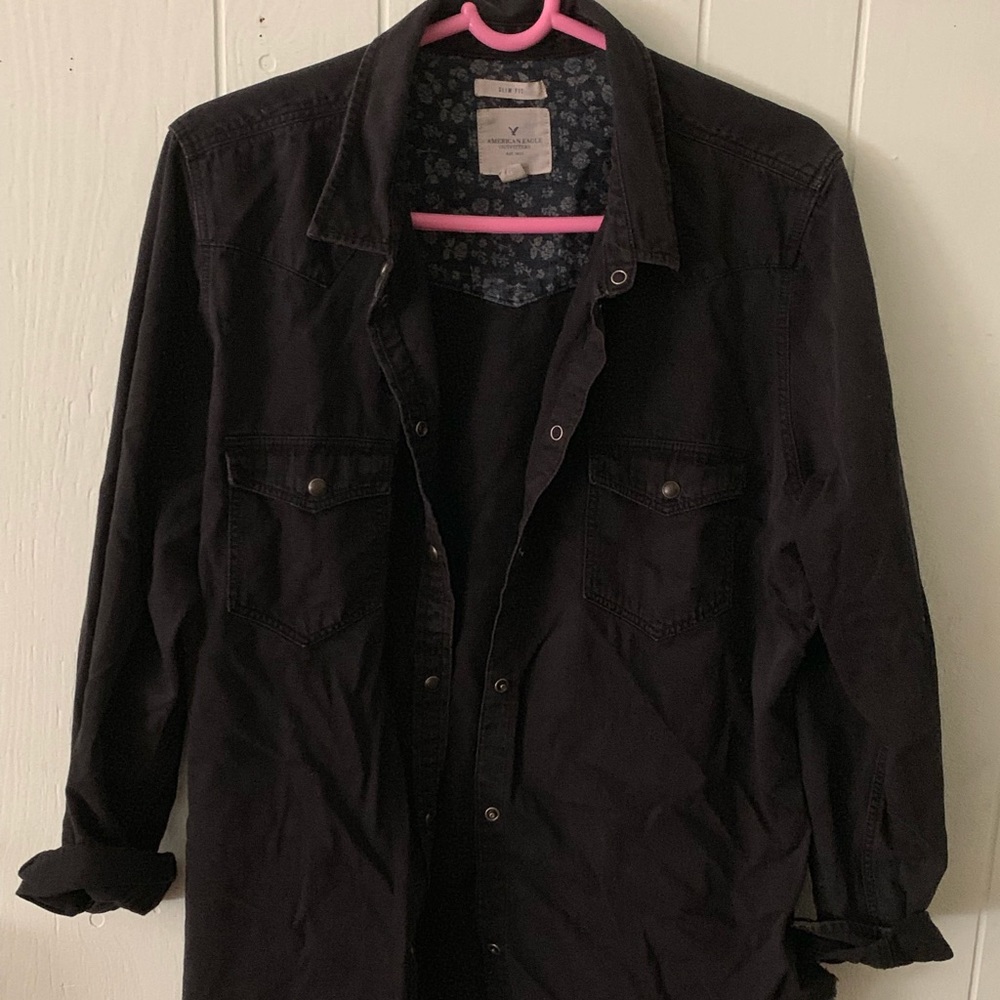 Women's Black Denim Shirt